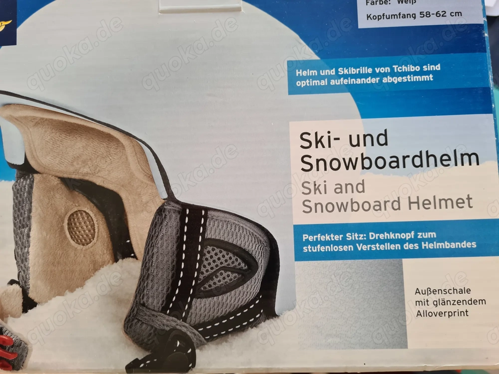 Ski  Shnowbordhelm Gr. L XL weiß  Umfang 58-62 cm NP 50  