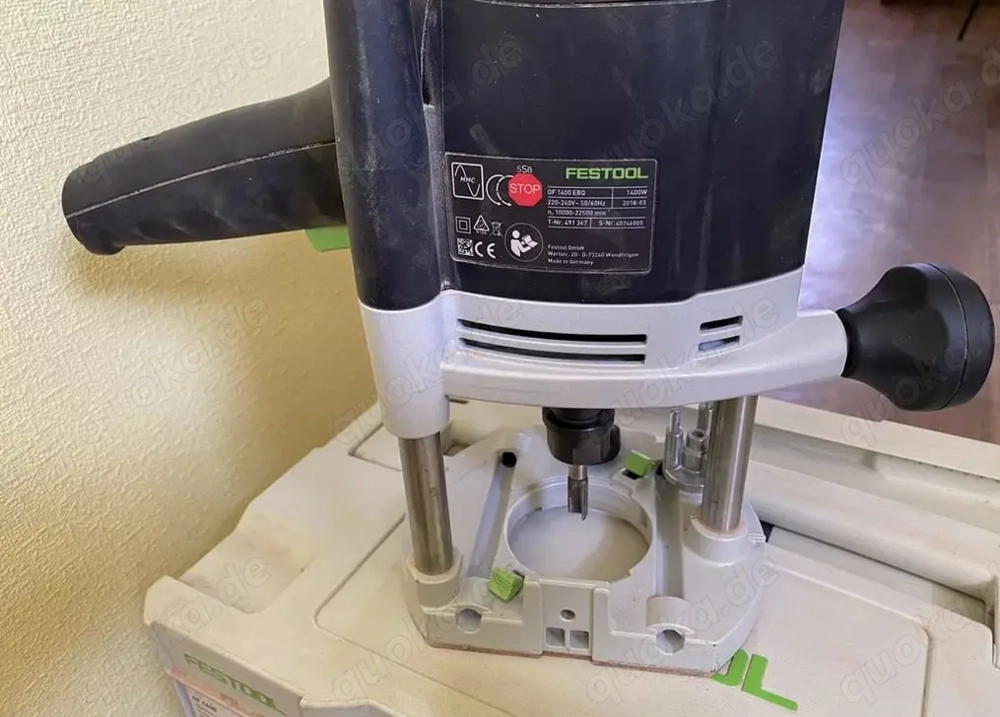 Oberfräse FESTOOL OF 1400 EBQ-Plus mit Box-OF S8