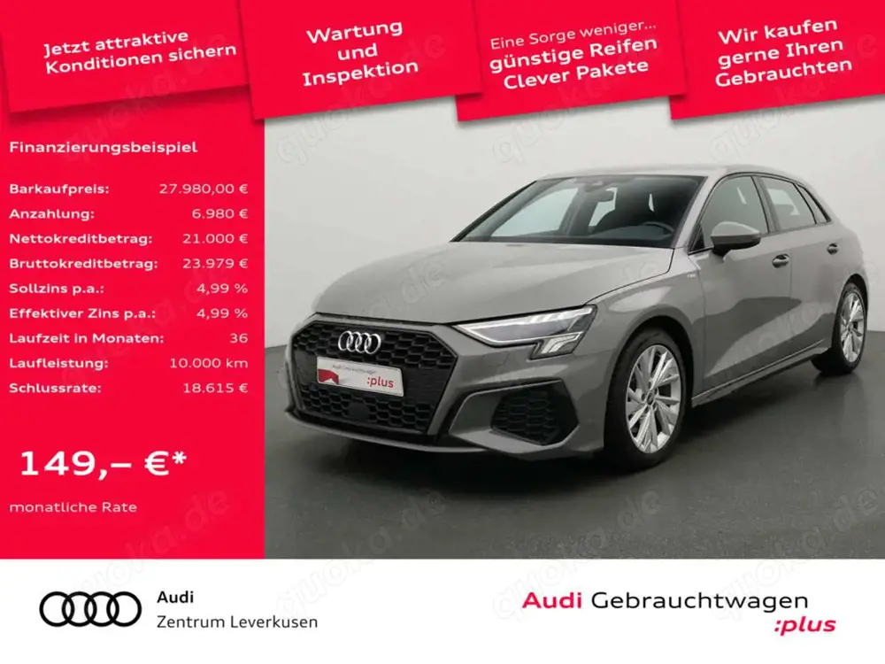 Audi A3 S-TRON AHK NAVI STANDHZ SHZ