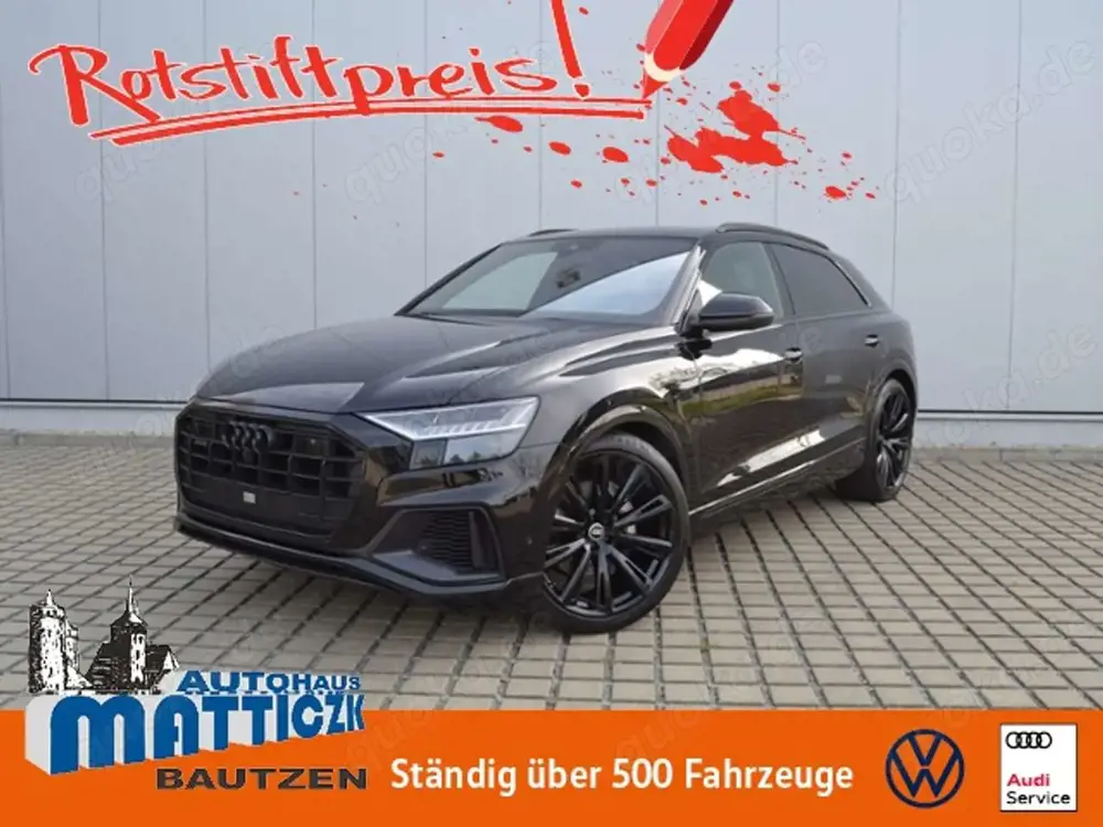 Audi Q8 50 TDI S-line OPTIK-SCHWARZ/23-ZOLL/RAUTE-LEDER/S