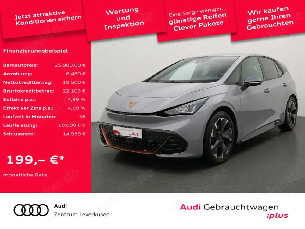 CUPRA Born LED NAVI ACC CARPLAY KAM SHZ PDC KLIMA