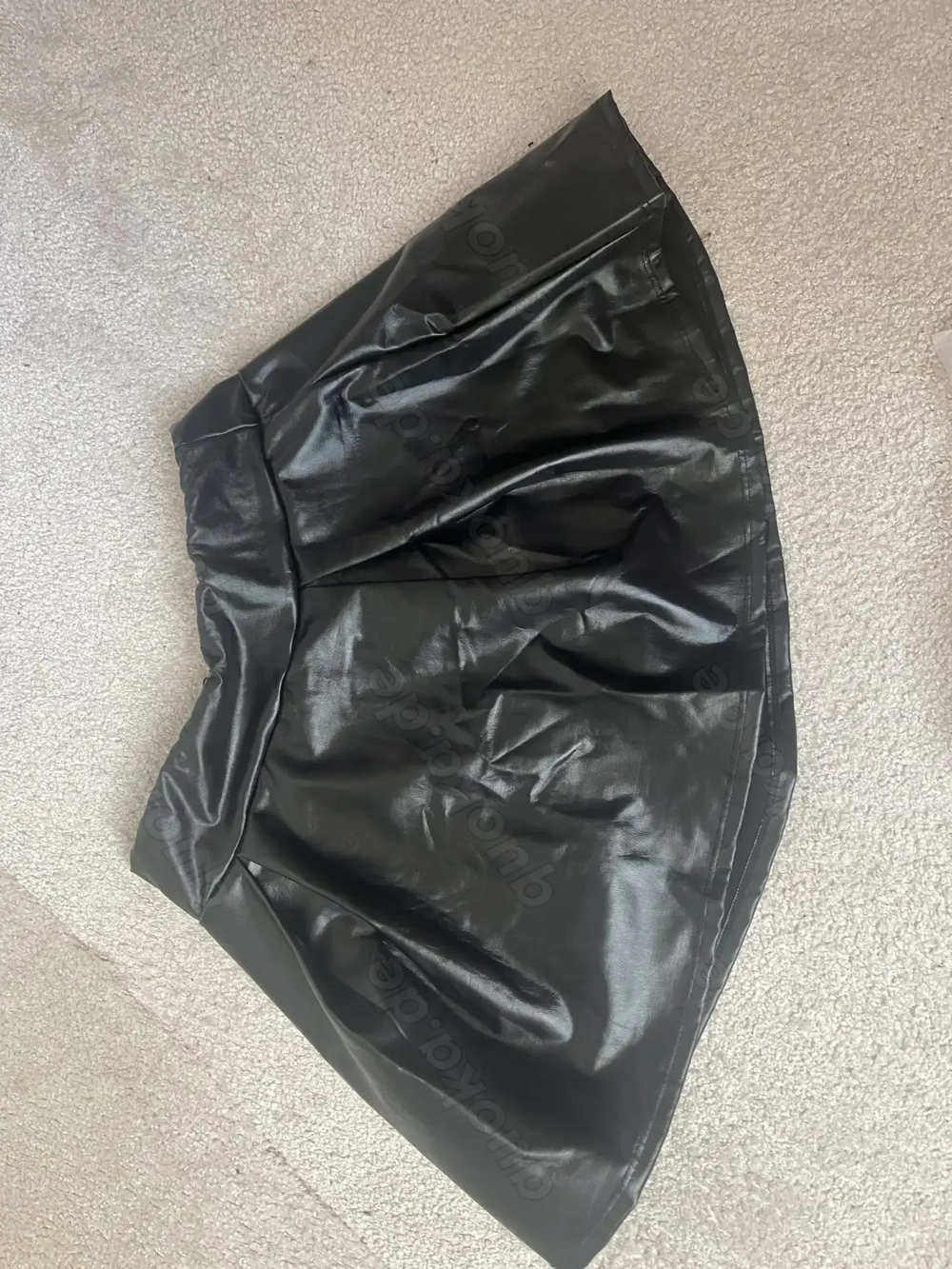 Lederrock mit eingenähter Shorts Skort