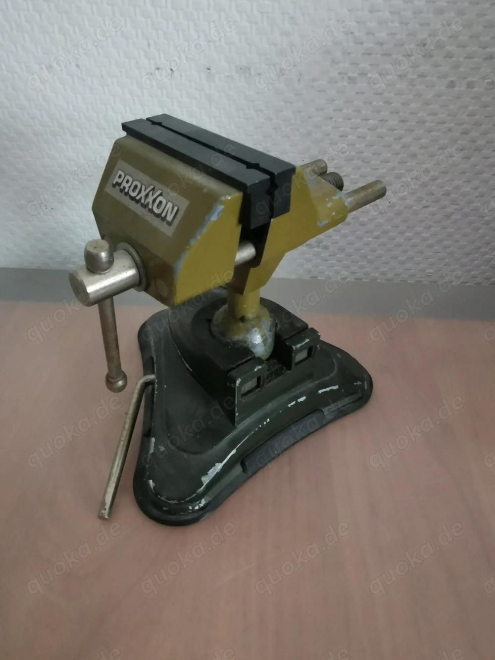 PROXXON Feinmechaniker Tisch Schraubstock mit Saugplatte