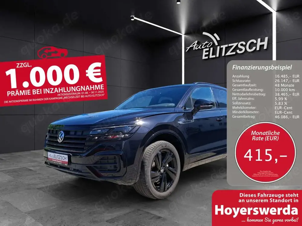 Volkswagen Touareg TDI R-Line 4M Black-Style Matrix AHK AID ACC 36...