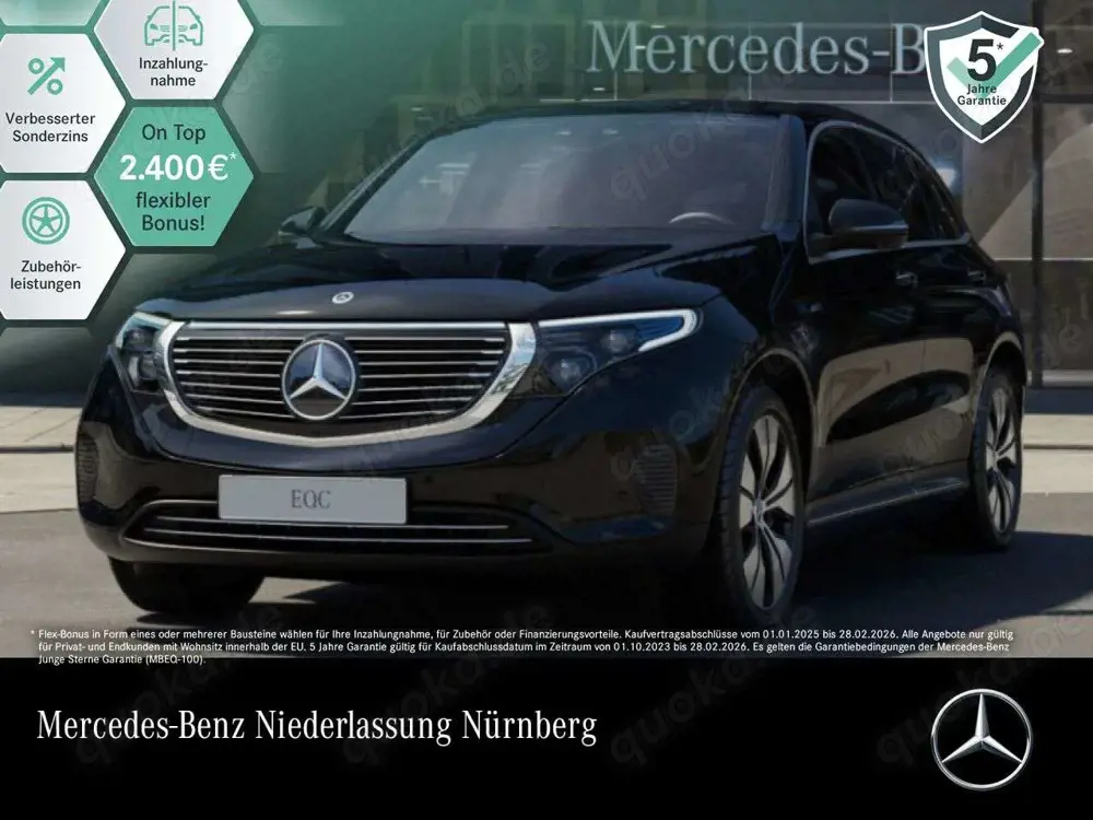 Mercedes-Benz EQC 400 4M 360+MULTIBEAM+FAHRASS+HUD+KEYLESS