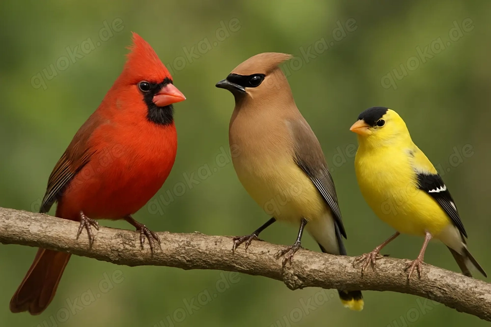 Kardinäle, Weichfresser, Farbfinken, Kernknacker, 