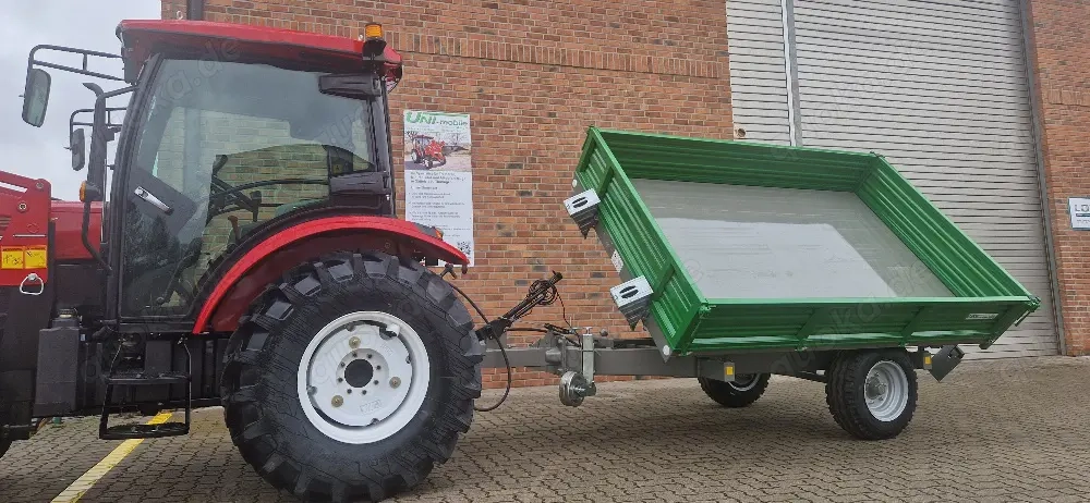 4,0T hydr. 3-Seiten Kipper, Traktor, Auflaufgebremst, Europäische Zulassung (COC)