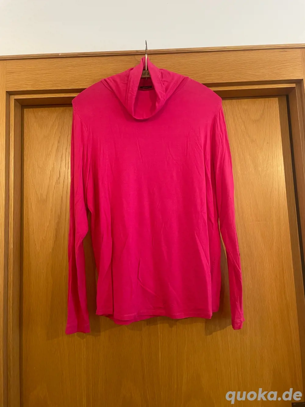 Pinker Rollkragenpullover von Dibari, Größe 44, rosa, Viskose