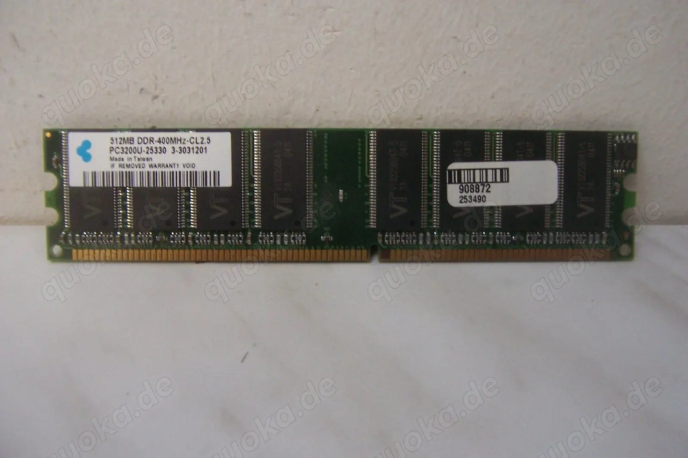 512MB DDR1 RAM 400MHz PC3200 DIMM 184-pol. CL2,5