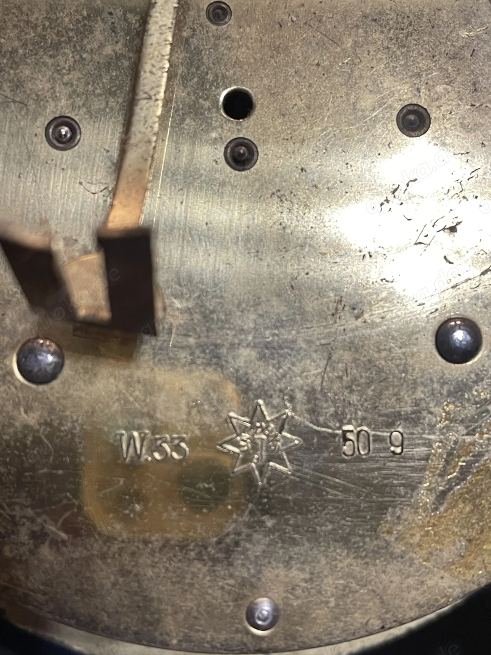 Uhrwerk Junghans rund W33 Messing mechanisch