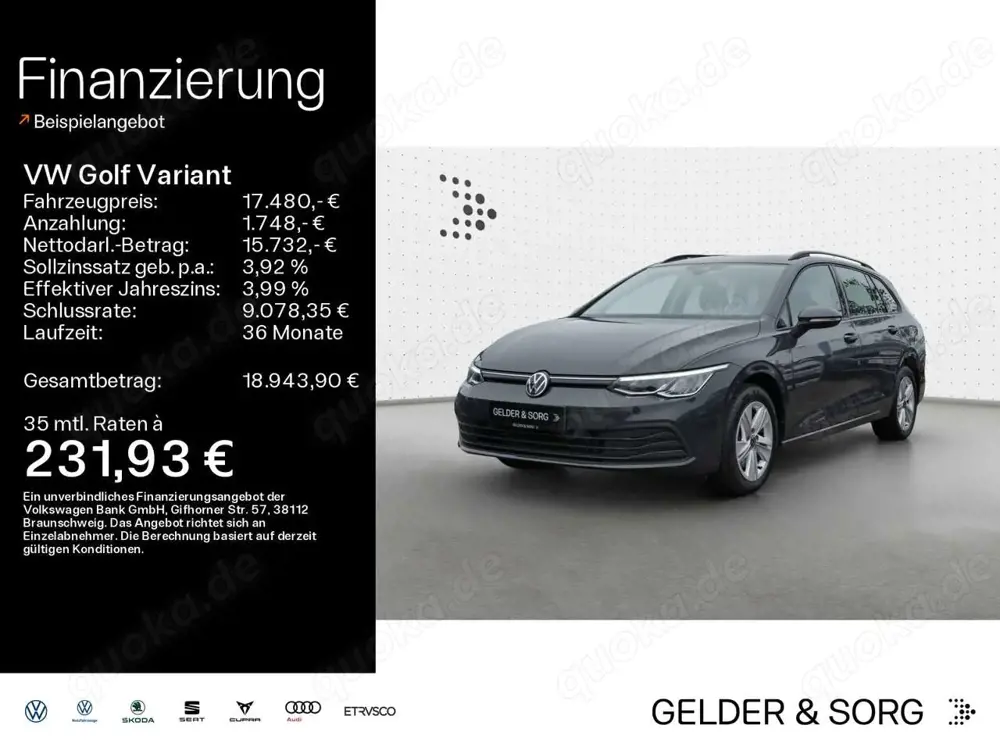 Volkswagen Golf Variant 2.0 TDI Life AHK*Navi*Virtual*DAB