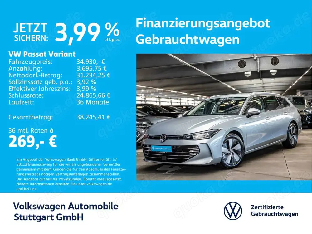 Volkswagen Passat Variant Elegance 2.0 TDI DSG Navi AHK   K