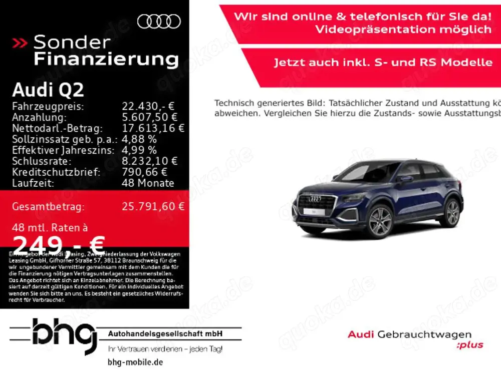 Audi Q2 30 TFSI advanced