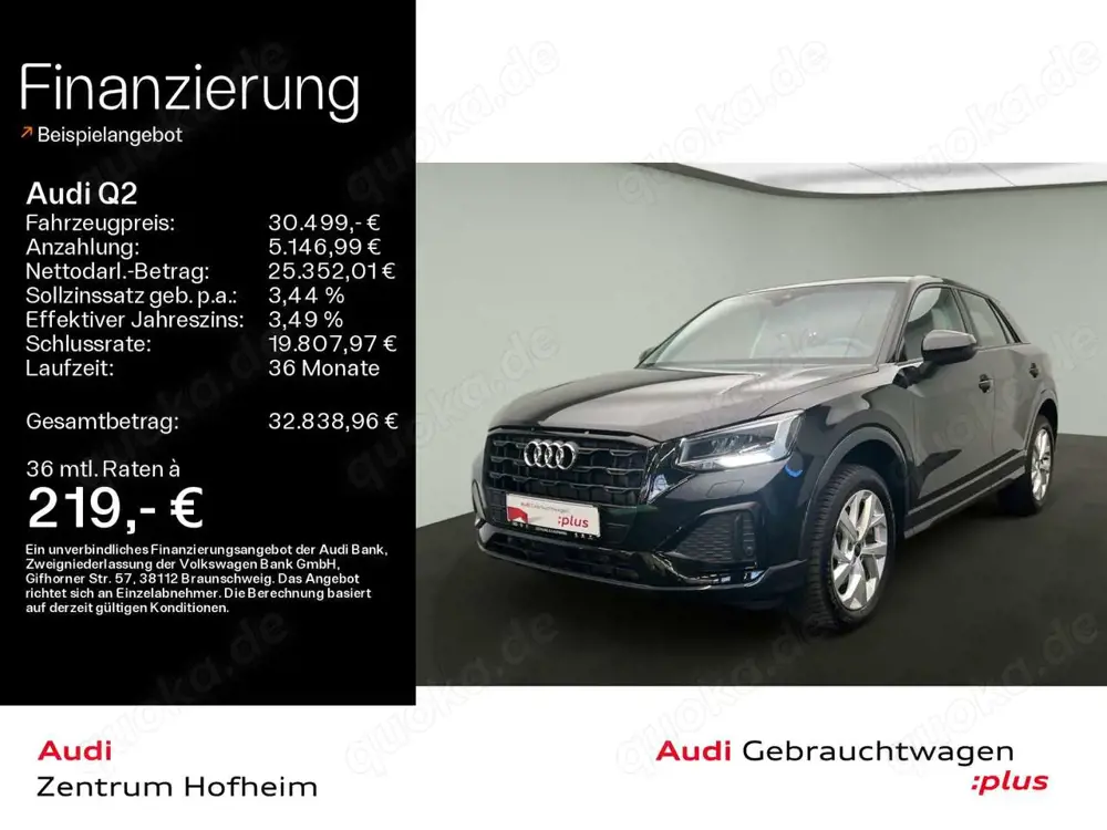 Audi Q2 35 TDI Advanced S tro*LED*Virtual*Navi+*Teill
