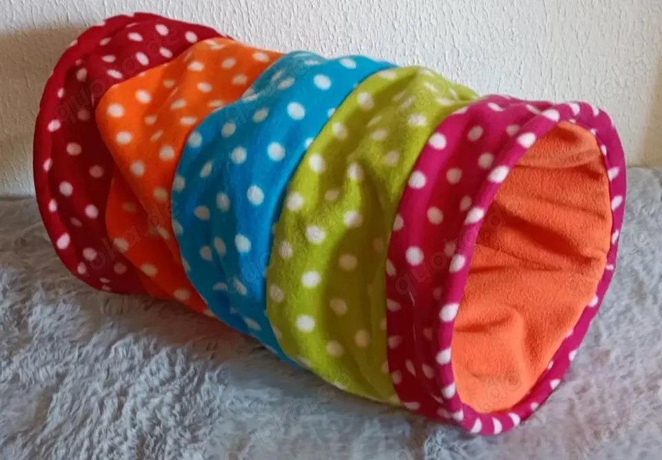 Katzen- Spieltunnel, Fleece - 50x25 cm