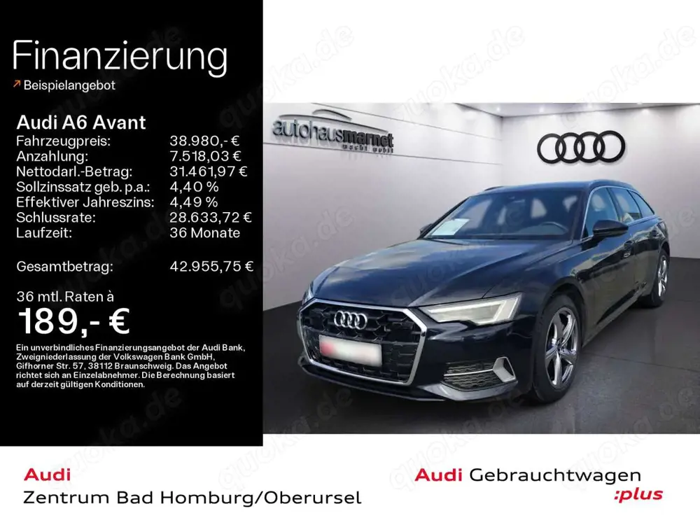 Audi A6 Sport advanced 45 TFSI quattro*Tour*Pan