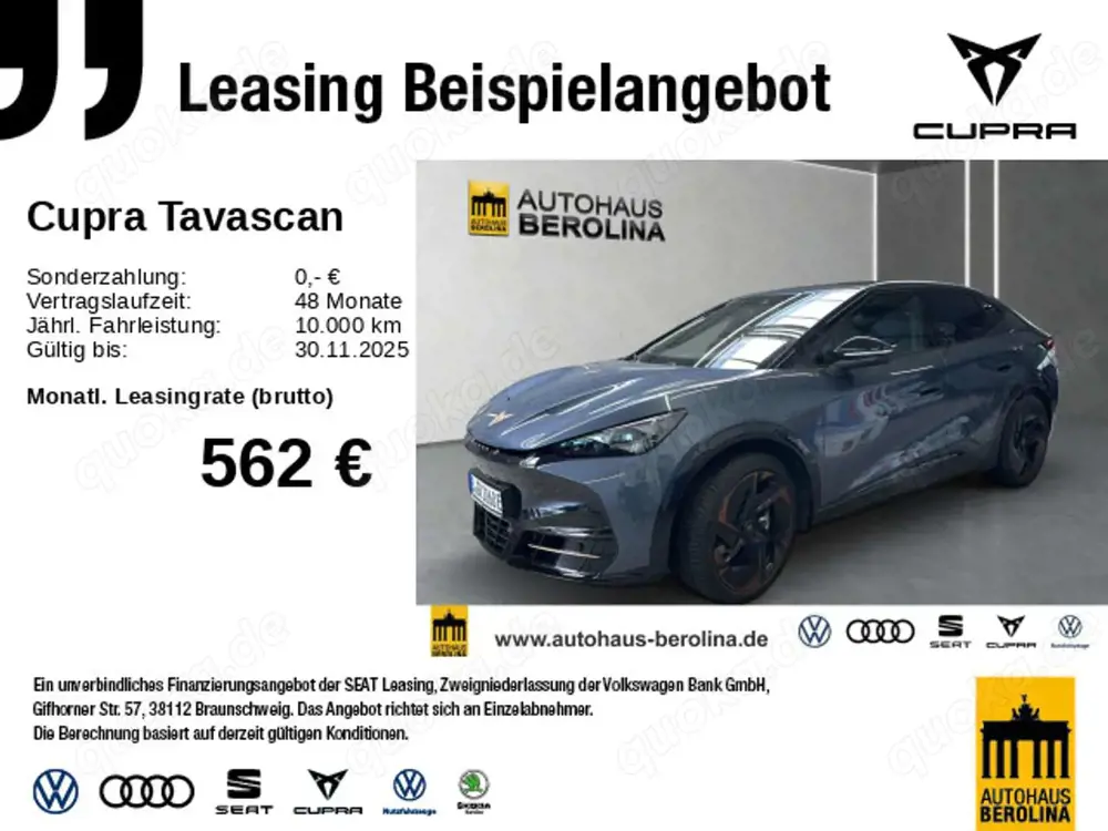 CUPRA Tavascan Endurance *MATRIX*Glasdach*HuD*R-CAM*