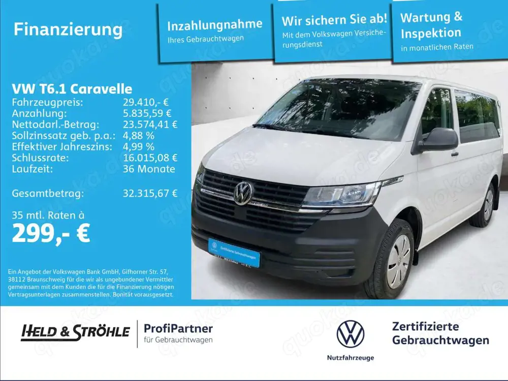 Volkswagen T6.1 Caravelle Trendline 2.0 TDI 9SITZE PDC