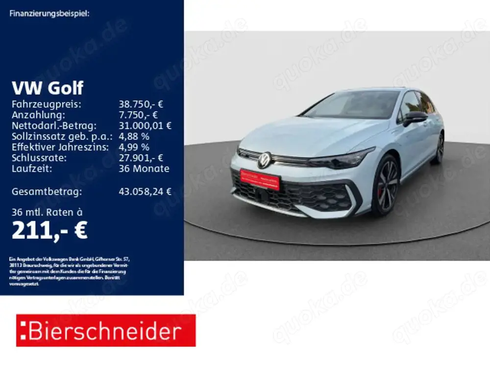 Volkswagen Golf GTE 8 1.5 TSI DSG eHybrid GTE Black 18 AHK MATR