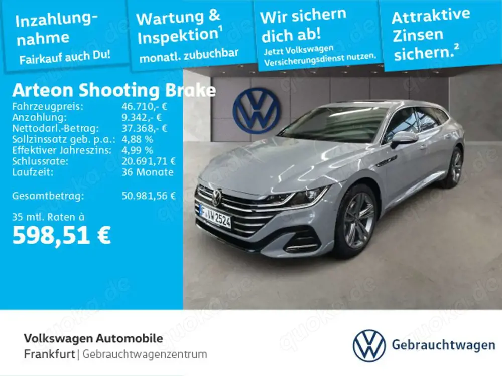 Volkswagen Arteon 2.0 TDI DSG R-Line Navi IQ