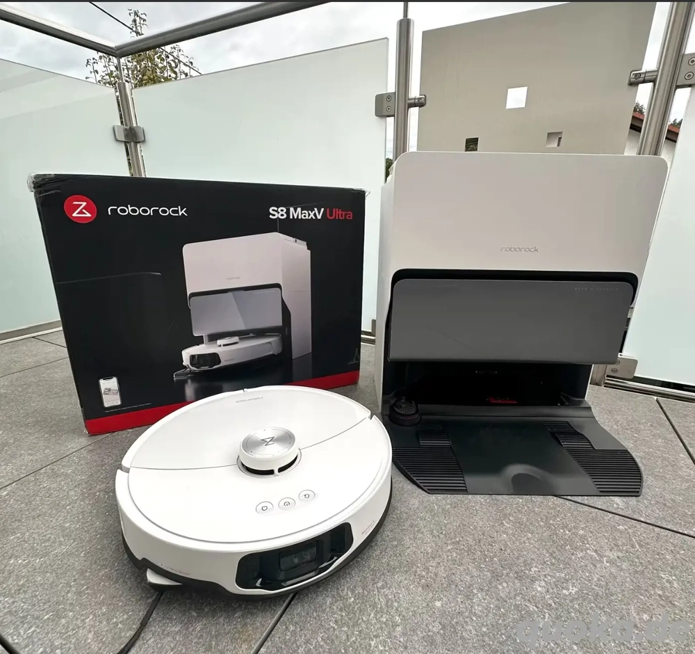 Roborock S8 MaxV ultra staubsauger staubsaugroboter weib set mit verpakung 