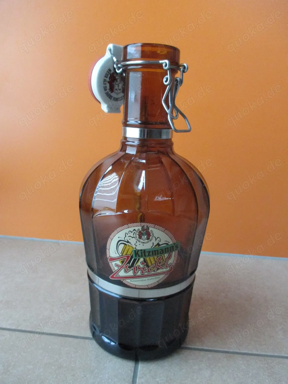 Kitzmann Bierkrug Kellerbier Zwickel Flasche - Gebraucht