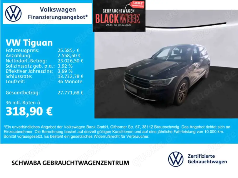 Volkswagen Tiguan Active 1.4 TSI eHybrid *LED*HdUp*ACC*18"*