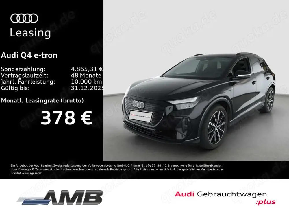 Audi Q4 e-tron S line 45 AHK/Assist/el.Heckkl/02.30Ga