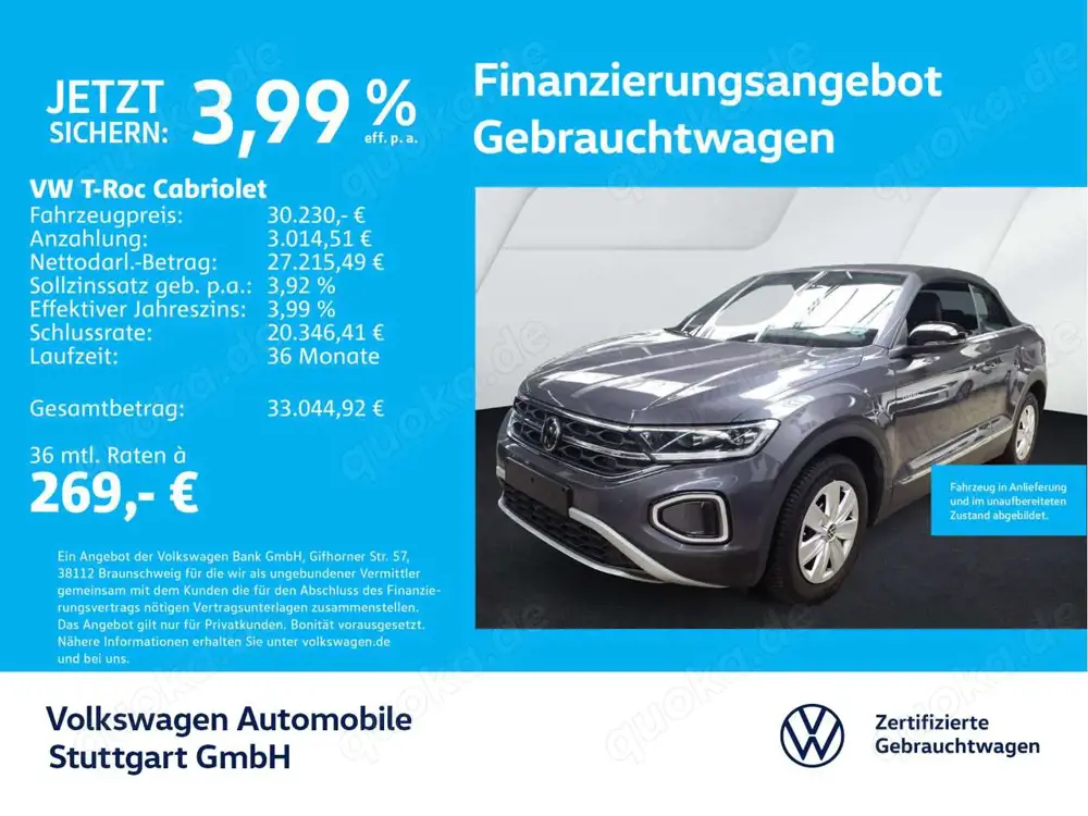 Volkswagen T-Roc Goal 1.5 TSI DSG Navi ACC SHZ