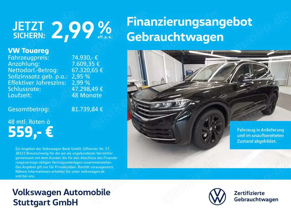 Volkswagen Touareg Elegance 3.0 TDI Navi Pano Kamera  AHK