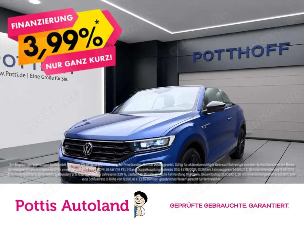 Volkswagen T-Roc Cabriolet 1.5 TSI R-LINE PDC SITZHZG KLIMA LED