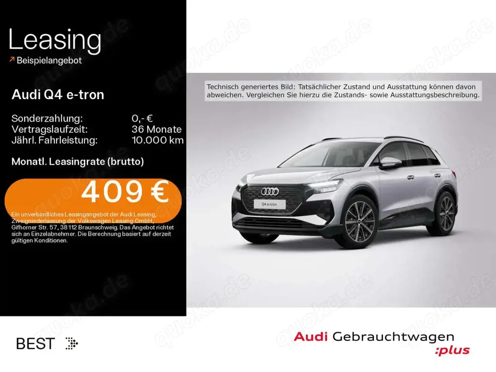 Audi Q4 e-tron 45 S-LINE*LED*AHK*LEDER*NAVI-PLUS*20ZO