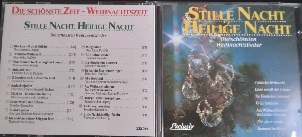 4er CD-Set Exclusiv "Die schönste Zeit - Weihnachtszeit" 