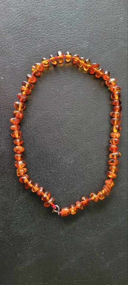 Bernsteinkette echter Bernstein Schmuck teilw. mit Inklusionen Einschlüssen