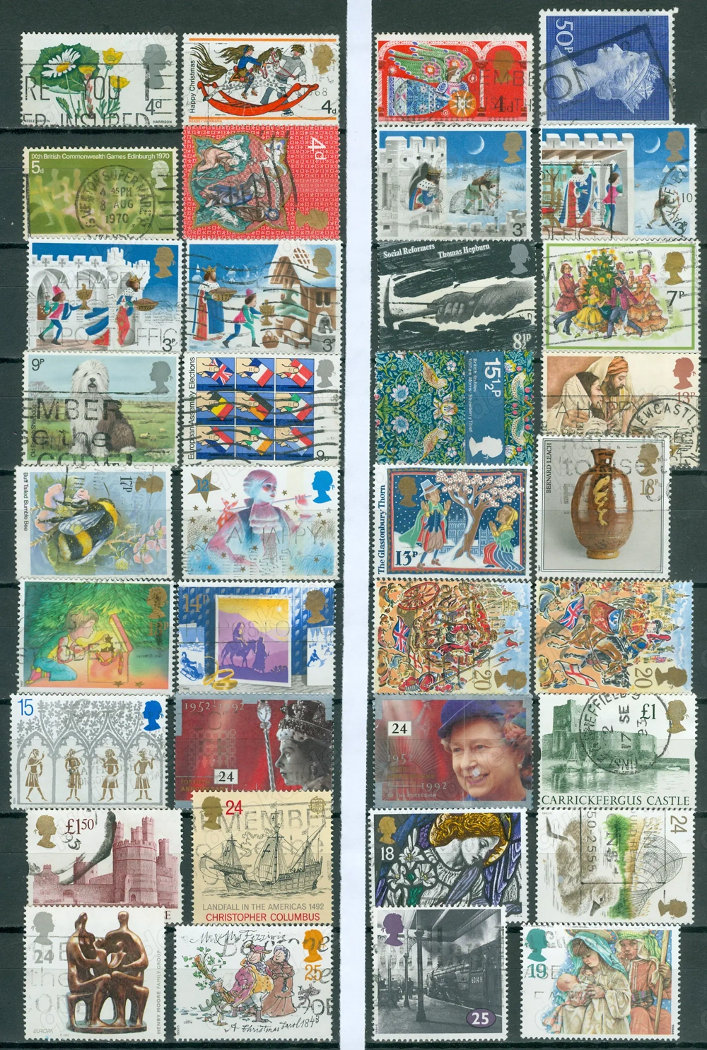 Großbritannien gestempelter Posten wie auf den Bildern zu sehen.