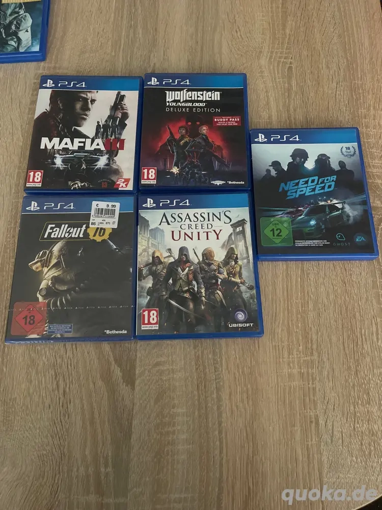 PS4 Spiele Bundle   5 Spiele   Top Zustand + 1 Neu  