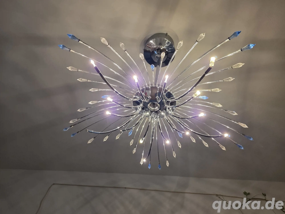 Sehr schöne und wertvolle Deckenlampe  und Wandlampe von Swarowski 