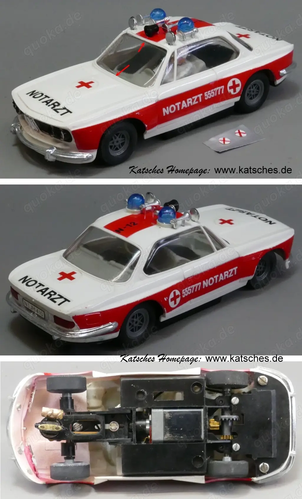 BMW Notarzt mit Blinklicht Carrera Universal 132