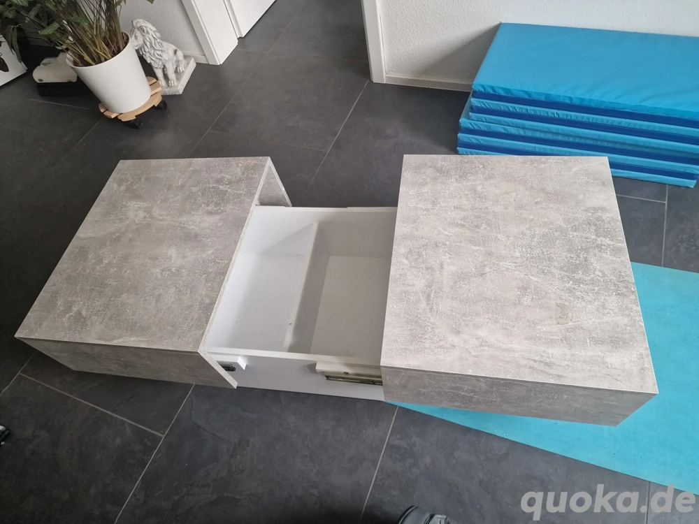 Wohnzimmertisch Betonoptik 