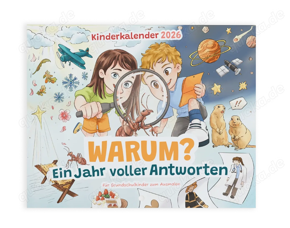 Kinderkalender mit Ausmalbildern zu verschenken