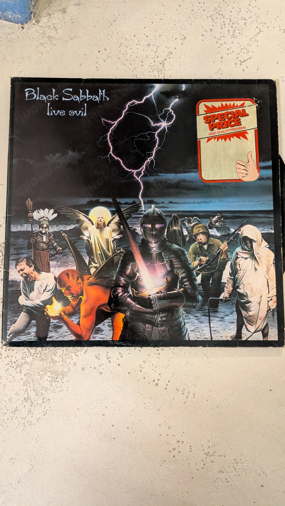 Black Sabbath live evil Schallplatte LP Vinyl Metal Doppelplatte