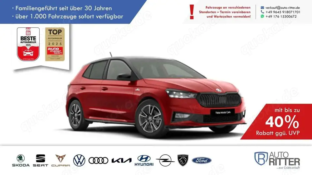 Skoda Fabia Monte Carlo Plus ACC|RFK|LED|Carplay|Kl...