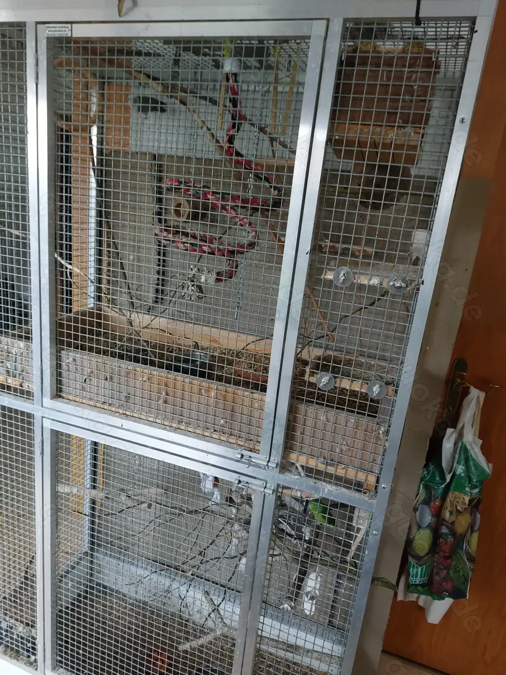Voliere Kobold Sperlingspapageien Aluminium Käfig Vögel Sittiche Papagei 