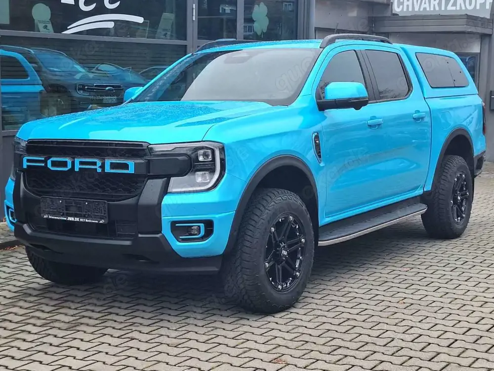 Ford Ranger Platinum 3,0 FOLIERT BLAU HÖHER RID01 HARDTOP