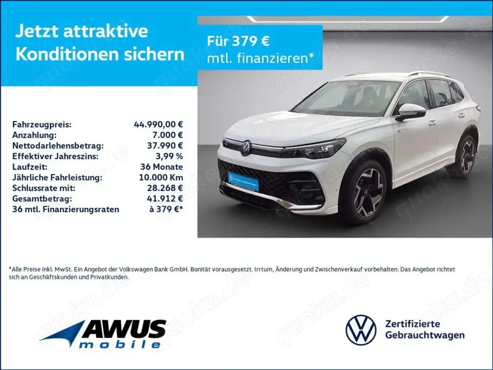 Volkswagen Tiguan 2.0TDI DSG R-Line AHK