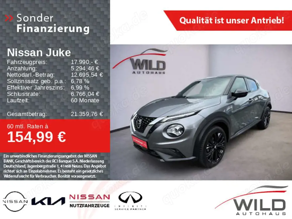 Nissan Juke 1.0 ENIGMA, SHZ, Klima, Navi, WKR