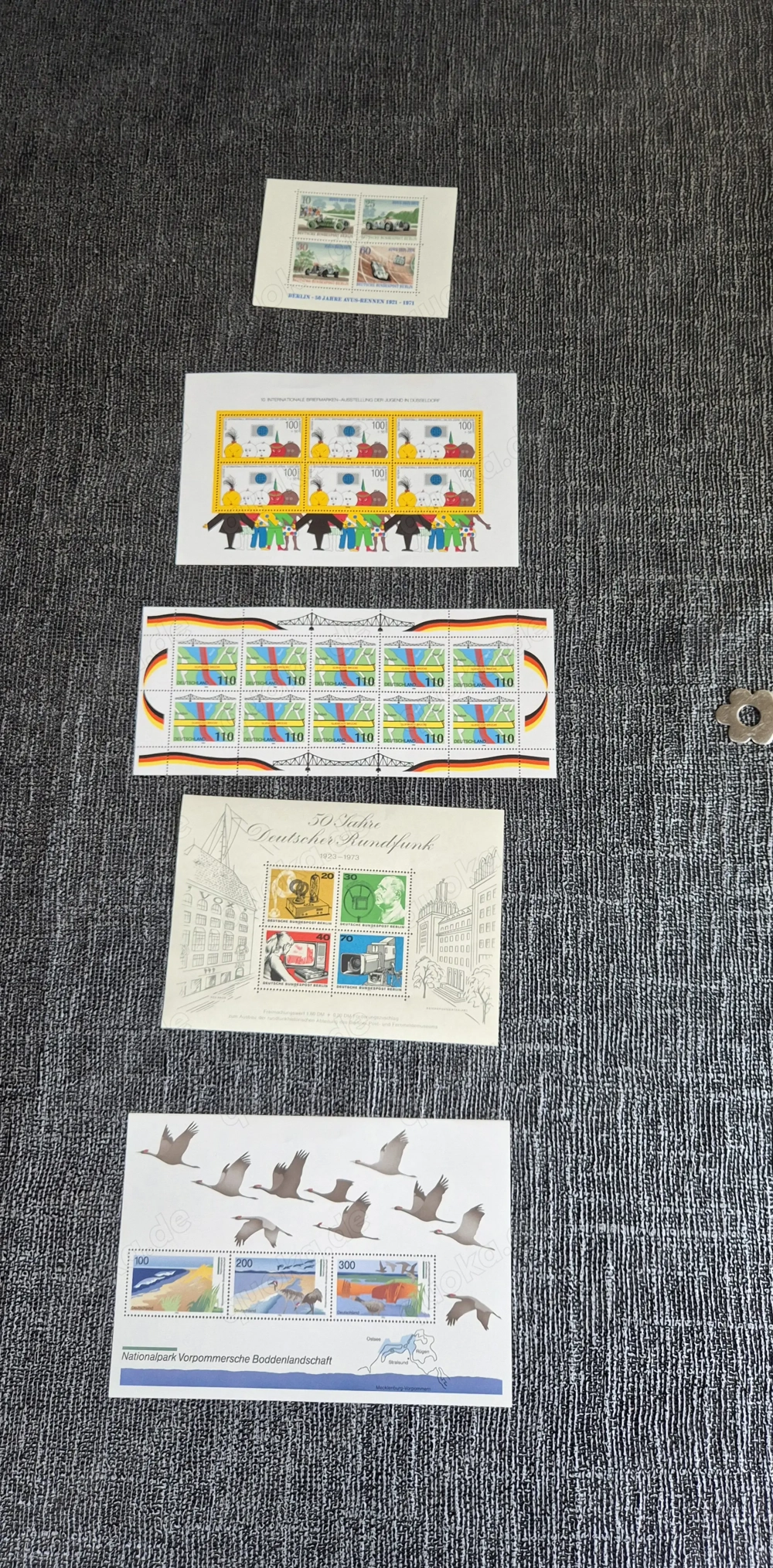 Verschiedene Briefmarken Block 