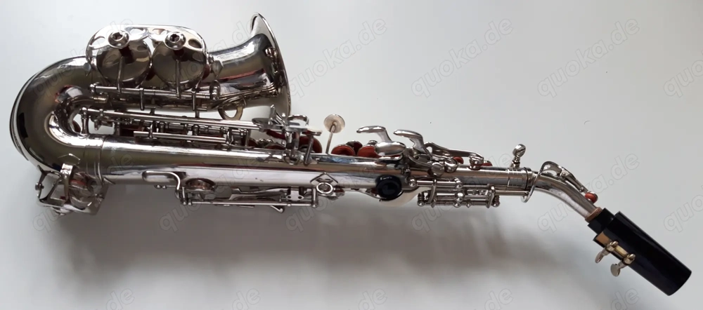 Saxophon Sopran, gebogen silber Selman Sernr. 885935