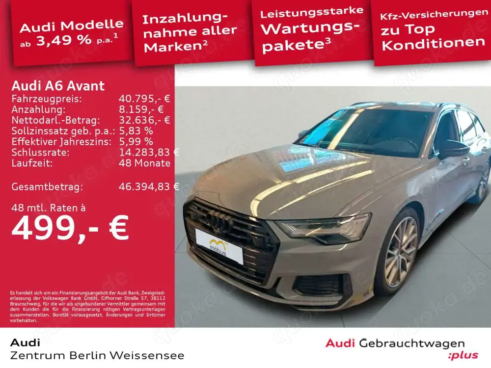 Audi A6 55 TFSI e S-TRO*S-LINE*QUA*BO*MATRIX**