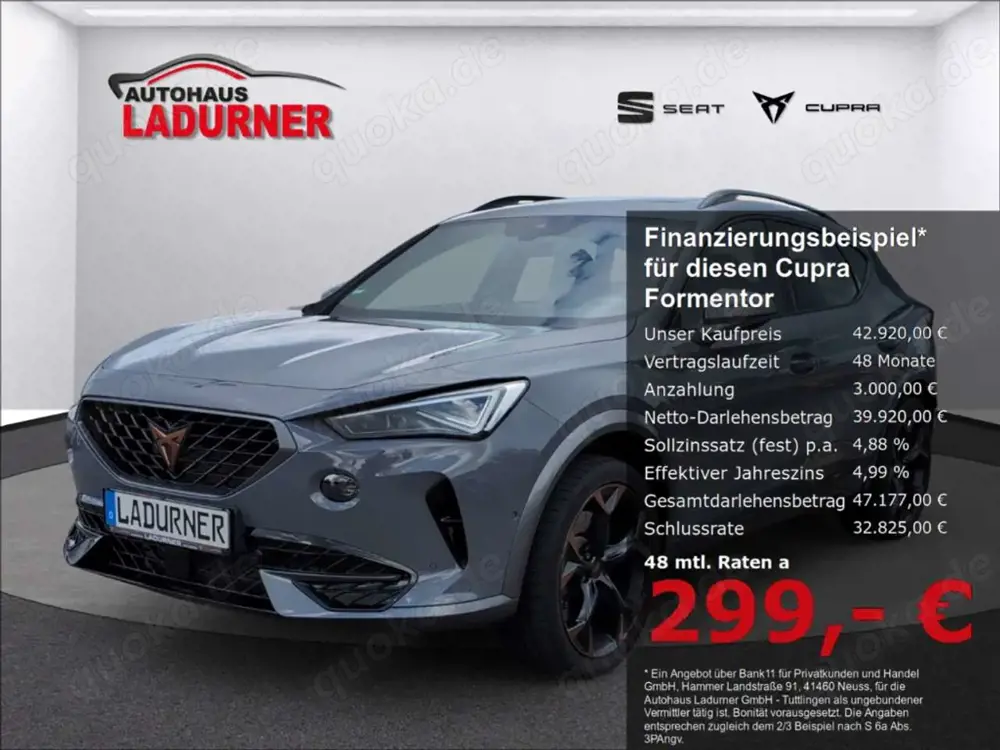 CUPRA Formentor VZ 2.0TSI DSG *MATRIX+CUP-SITZE+PANO+AHK*